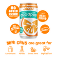 thumbnail image 6 of GoodPop Just Juice + Bubbly Water Mini Cans Orange 7.5 fl oz 6 Pk, 6 of 10