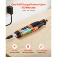 thumbnail image 3 of KFFKFF 73-Piece Cordless Rotary Tool Kit, DC4V Portable Mini Power Rotary Tool, 5-Level Speed 7000-20000 RPM Multi-Purpose DIY Tools, 3 of 9