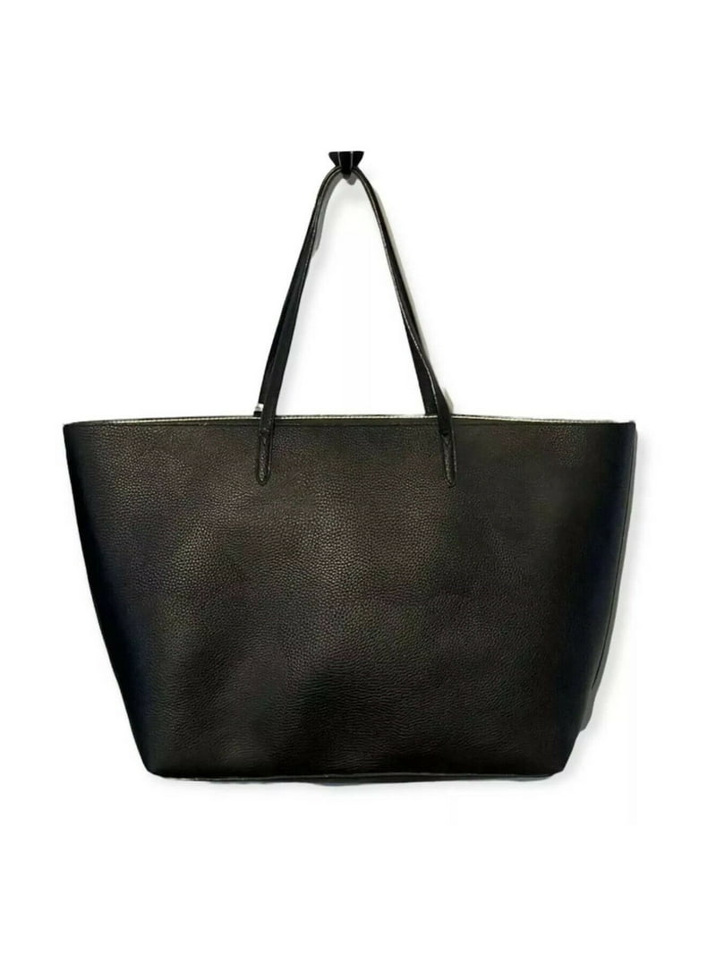 Sac Fourre-tout Victoria's Secret Noir Métallisé Argent - Découpé Laser & Gland