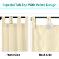 thumbnail image 3 of Pro Space Indoor Polyester Blackout Grommet Single Curtain Off-white 3 in x 10 in, 3 of 9