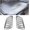 Silver, variant on Vents, 2 count Air Vents for Scoop, Bonnet Vent Air Trim Cover ()