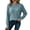 Sky Blue, variant on Crew Neck Tops for Women, Soft Stretch Long Sleeve Solid Color Casual Slim Pullover Tops Basic Shirts for Everyday Loungewear