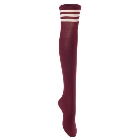 

Big Girls Women s 1 Pair Over Knee High Thigh High Cotton Socks Leg Warmers J1022 Size L/XL(Wine) 4p1c7