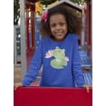 thumbnail image 2 of Cute Frog On A Water Lily Leaf Long Sleeve Toddler -Image by Shutterstock,  4 Toddler, 2 of 4