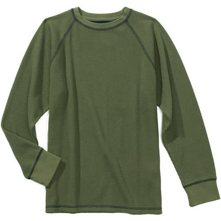 Faded Glory - Boys' Raglan Thermal Tee