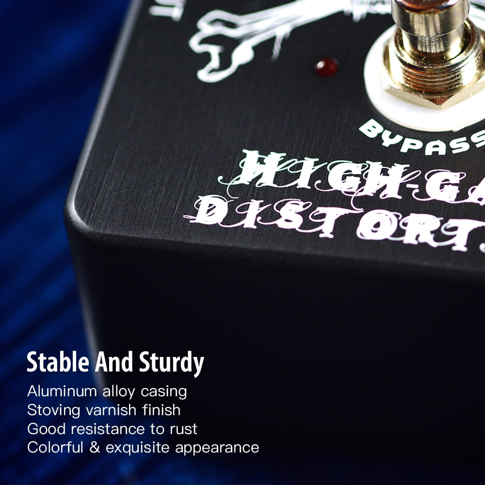 JOYO Versatile Distortion Effect Pedal, High Gain Tone from Blues Rock to Thrash Metal, Compact Design for Home Practice