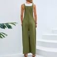 thumbnail image 6 of Rompers for Women 2025 Strap Solid Playsuit Button Long for Summer, 6 of 8