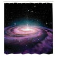 thumbnail image 3 of Ambesonne Galaxy Shower Curtain, Galaxy in Outer Space, 69"Wx84"L, Mauve Black, 3 of 5