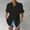 Black, variant on Aloohaidyvio Blouses for Women Sexy,Womens Solid Color Short Sleeved Loose Fitting Button Solid Color Shirt Tops