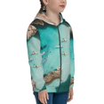 thumbnail image 5 of Sikiie Turquoise Beach Kayaking Zip Up Hoodie Teenage, hoodies for Teenage, Zipper Sweatshirt Jacket for Daily, Traveling-Small, 5 of 6