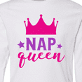 thumbnail image 4 of Inktastic Nap Queen, Crown, Stars - Pink Purple Long Sleeve Youth T-Shirt, 4 of 5