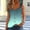 Army Green, variant on Sleeveless Tops for Women Fashion Gradient Print V-Neck Shirts Leisure Loose Fit Sleeveless Standard Straps Summer Shirts