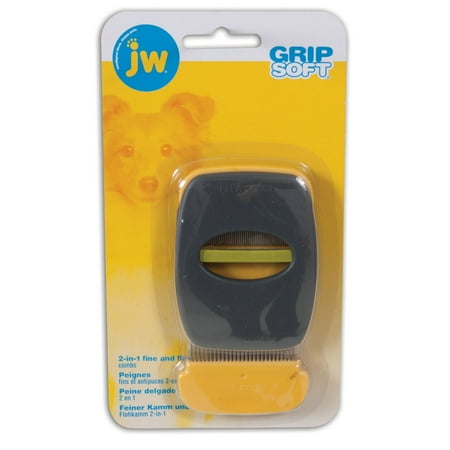 UPC: 0029695650512 | PetMate JW Pet GripSoft 2-in-1 Fine and Flea Combs for Dogs