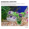 thumbnail image 3 of SHOWERORO De Loto Artificial Morado Para Acuario Planta Plástica Para Pecera, 3 of 6