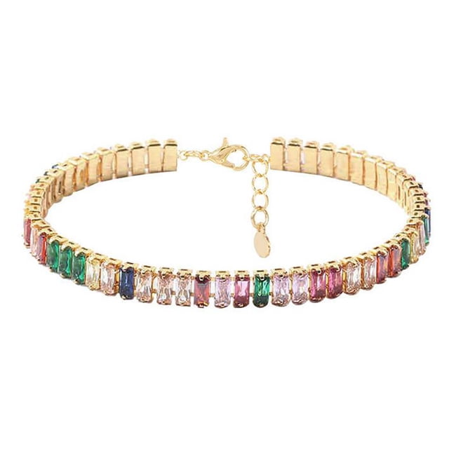 Collier Ras du Cou en Strass Mode Collier Ras du Cou Cristal Scintillant Chaîne Clavicule Rétro