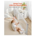 thumbnail image 2 of Toddler Bed Rail - 59" Guard Rail for Beds, Adjustable Height Safety Barrier, Portable Bedside Railing for Cribs & Bunk Beds, Single Side Lift, 2 of 6