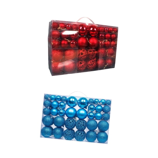 200 bolas navideñas decorativas colgantes para árbol de Navidad para festividades Estilo A