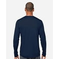 thumbnail image 3 of CORE365 CE10L Unisex Capital Long Sleeve Performance T-Shirt-Classic Navy-S, 3 of 6