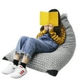 thumbnail image 5 of Sanmadrola Bean Bag Chair Cover for Kids or Adults Stuffed Animal Storage Sack Bean Bags (No Beans), Canvas, Strips, 5 of 7