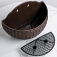 thumbnail image 5 of Travelwant Wall and Railing Plastic Pots, Hanging Planters with S Hooks, Indoor and Outdoor Half Round Plant Holders for Fence, Balcony or Rails, 5 of 7