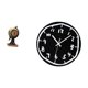 thumbnail image 5 of Figura de escritorio,Reloj de mesa con figura de globo terráqueo,decoración para oficina y hogar,Reloj de pared,Reloj de pared silencioso,sin tictac,decorativo,Reloj de pared moderno y, 5 of 8