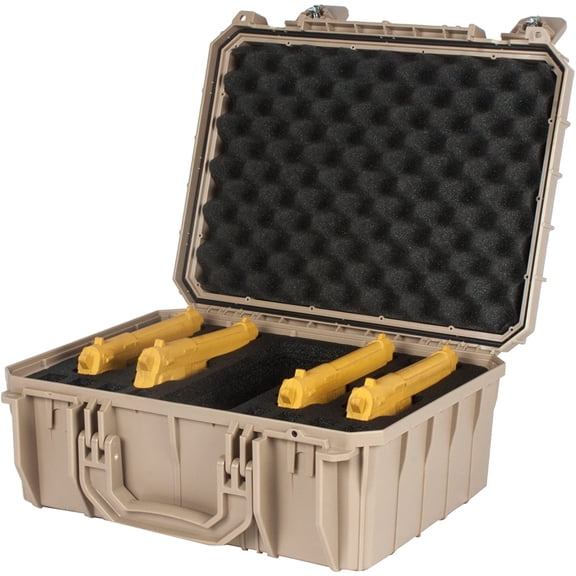 Seahorse 630 Hard Shell Protective Case with 4 Pistol Foam