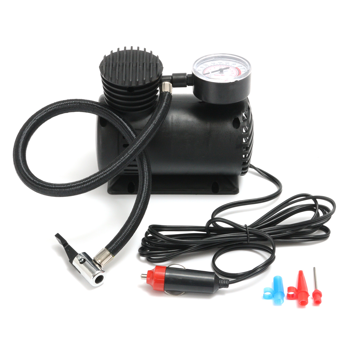 Air Compressor 12V Tire Inflator Toys Sports Car Auto Electric Pump
