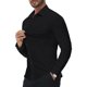thumbnail image 2 of Camisa de vestir Alimens & Gentle, elástica en 16 direcciones, ajustada, para hombre, negra, 2 of 6