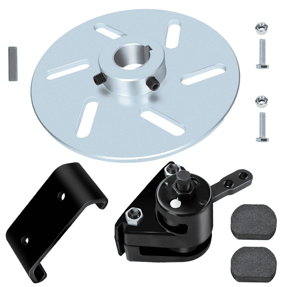 Go Kart Brake Kit Compatible with YerfDog Manco 9598 9597 ASW Bristers Airheart MB-1, Mechanical Disc Brake Caliper with Bracket for Predator 212cc 196cc 6.5hp GX160 Drift Trike Go Cart Parts