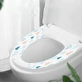 thumbnail image 4 of Self-Adhesive Polyester Toilet Seat Cover - Ultra-Thin, Reusable and Washable, Warm Fleece Lining, Cut-To-Fit, Non-Slip, Easy Install for Bathroom, 4 of 6