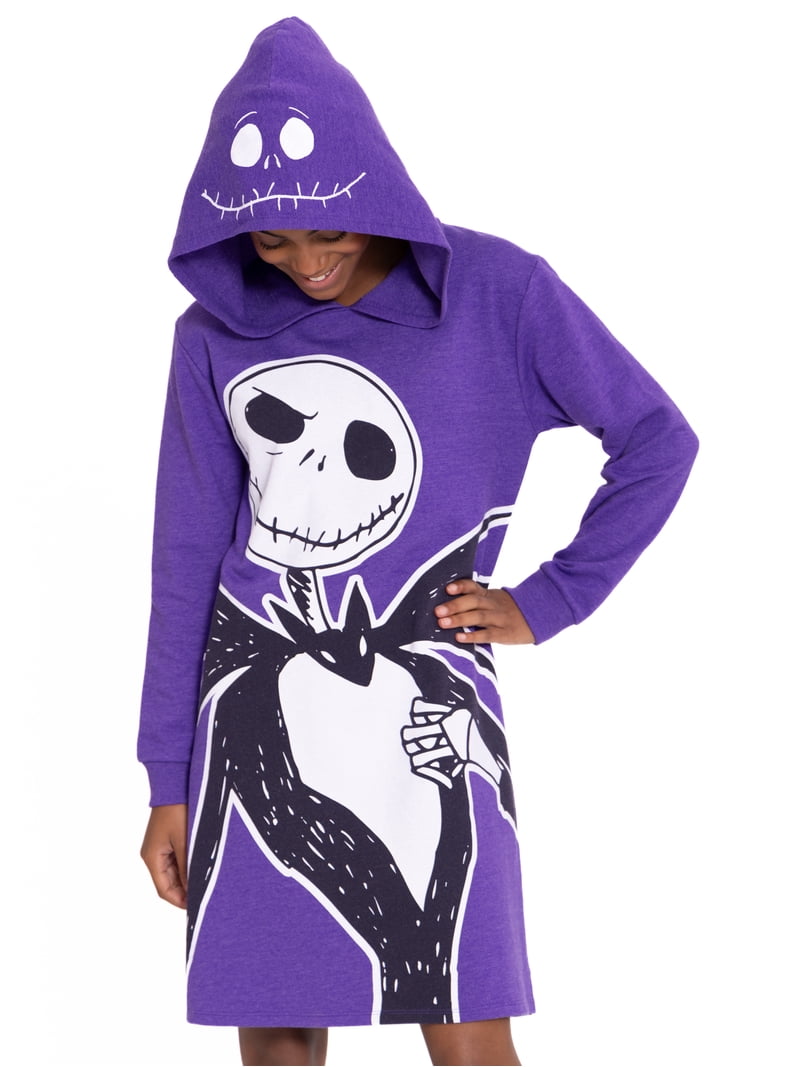 the nightmare before christmas dress Girls Cosplay Hoodie Purple Size M (7-8) This cute costume gives