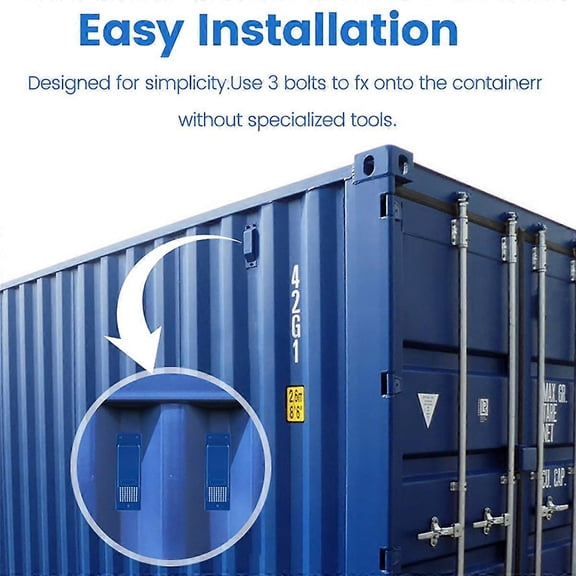 8PCS Container Air Vent Kit Heavy Duty Container Accessories Flow Ventilation Kit BlueBlue