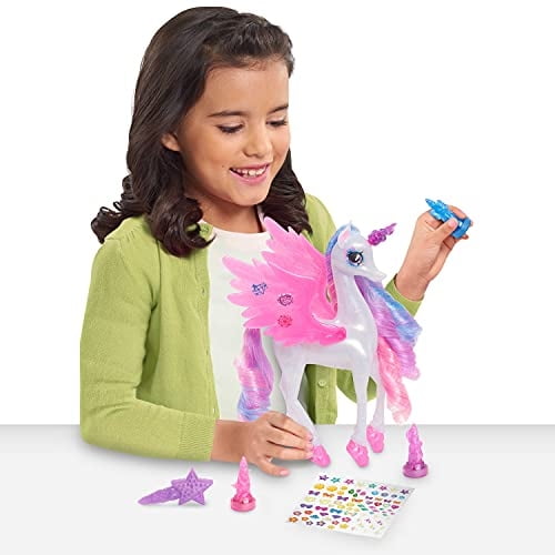Shimmercorns iluminando la fiesta en color Shimmercorn, iluminación unicornio, juego de actividades de niñas, Just Play Just Play