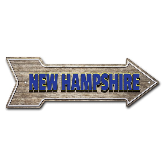 SignMission P-ARROW-999715 18 in. New Hampshire Arrow Sign