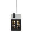thumbnail image 1 of Holiday Time PL 4in LED Ceramic Black House Ornament Home Decor, 1 of 5