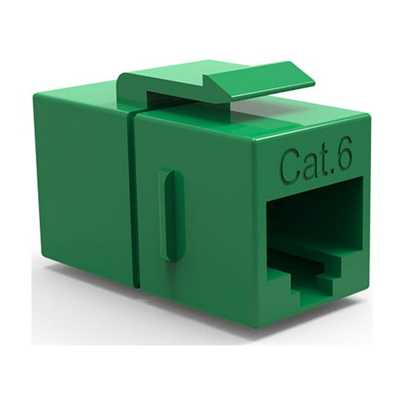 ACCL Cat.6 Inline Coupler w/Keystone Latch Green, 1 Pack