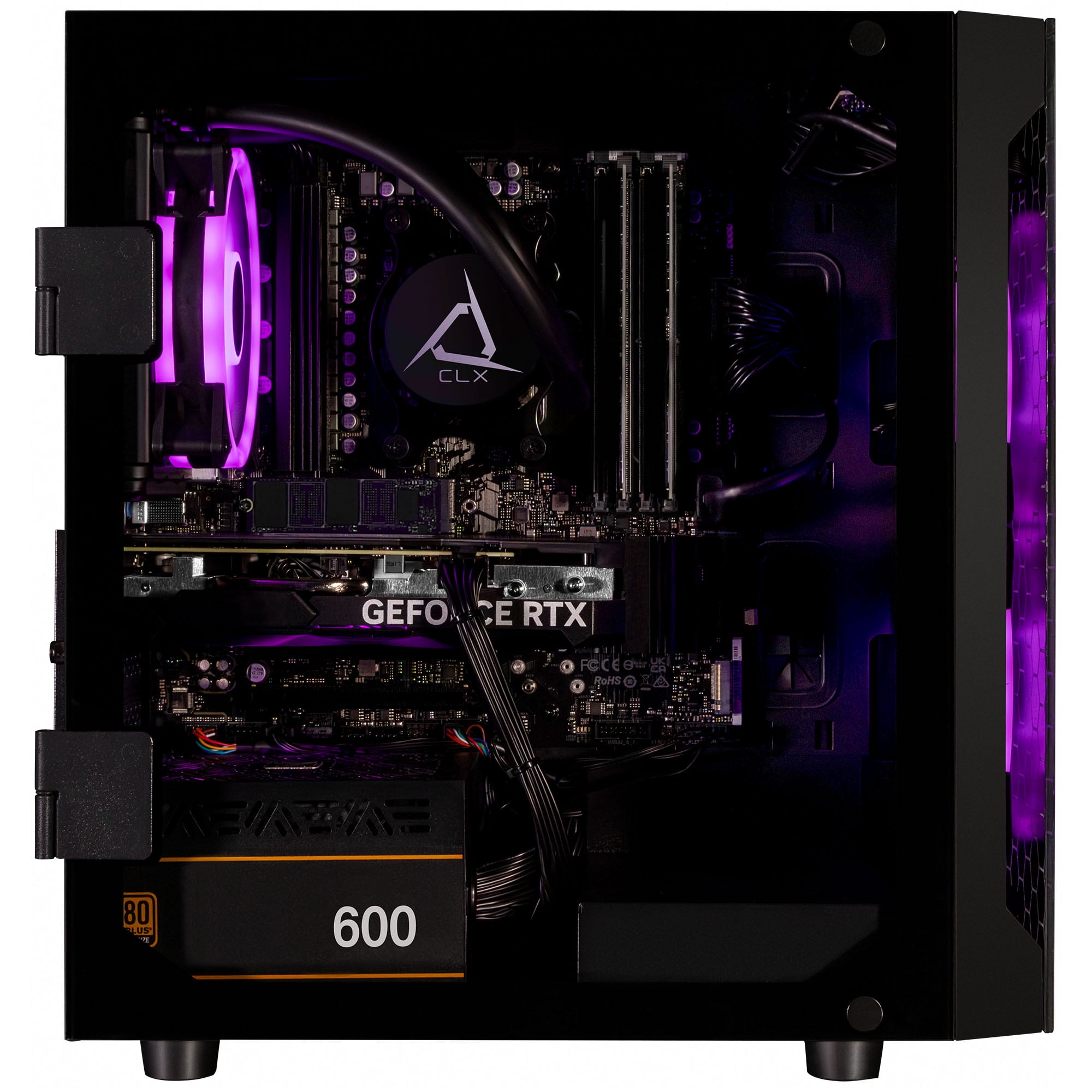 CLX SET Gaming PC AMD Ryzen 7 7700X, 32GB DDR5, GeForce RTX 4060, 1TB SSD, 2TB HDD, Windows 11 Home
