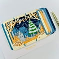 thumbnail image 6 of Holiday Night 3D Pop Up Greeting Card - 3D Pop Up Card for Christmas,  Holidays, Noel, Handmade Laser Cut Greeting Card, Greeting Card for all Occasions, Congratulations, Thank you, Anniversary, 6 of 7