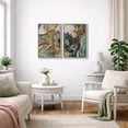 thumbnail image 5 of Framed Canvas Wall Art Set of 2 Abstract Country Landscape Prints for Living Room Decoration - 16"x24"x2 WHITE, 5 of 8