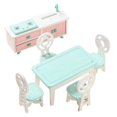 thumbnail image 2 of Muebles de de , accesorios de 1:12 modelo de decoración de muebles en miniatura, juguete para niños Comedor 6PCS, 2 of 9