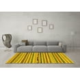 thumbnail image 3 of Ahgly Company Indoor Rectangle Abstract Yellow Modern Area Rugs, 2' x 4', 3 of 4