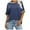 Dark Blue, variant on Conairie Women Short Sleeve Shirts Casual Stripe Loose Crew Neck Tunic Tops Fashion Elegant Lightweight Work Tee Pullover Outfits Blue L