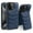 Blue, variant on For iPhone 15 Pro Max Case,Puffer Adjustable Stand Compatible with Magsafe Soft Puffy Quilted Leather Full Body Shockproof Protective Phone Case,Brown