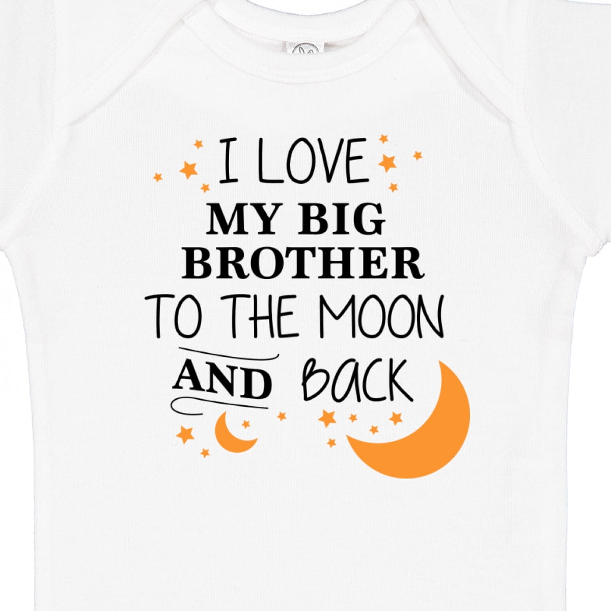 Inktastic I Love My Big Brother to the Moon and Back Boys or Girls Baby Bodysuit