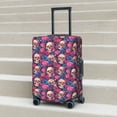 thumbnail image 6 of Fuzoiu Skull rose blue flower Print Suitcase Cover,Washable Luggage Covers for Suitcase,Elastic Luggage Protector Cover,Scratch Resistant Travel Suitcase Covers-X-Large, 6 of 7