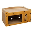 thumbnail image 2 of Cat Corrugated House Kitty Condo Claw Malling juguete robusto escondite de protección de muebles de muebles Armarios para con juguete, 2 of 9