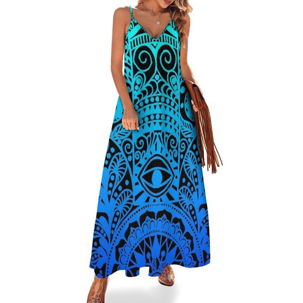 Vestido sin mangas de mano de Hamsa Vestido de verano para mujer 2024 Vestido de mujer Falda de mujer