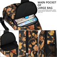 thumbnail image 3 of Boho Small Floral Sling Bag with Watercolor Flower Pattern, Lightweight Durable Crossbody Backpack, Adjustable Strap, Multiple Compartments, Artistic Spring and Summer Design, 3 of 6
