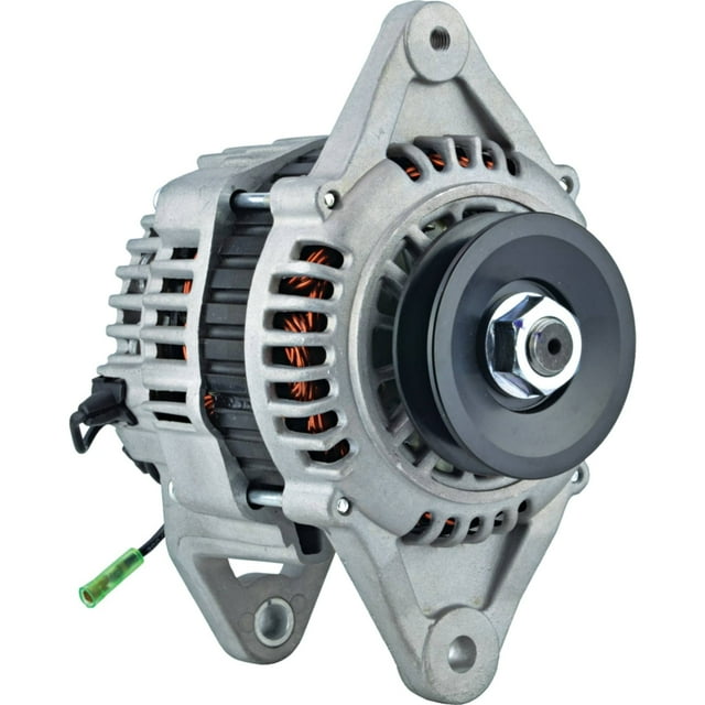 New Alternator for 2cyl Diesel YANMAR 2YM15 04-On 04-On LRA03783, 128271-77200, 10Clock 60Amp Internal Fan Type Solid Pulley Type Internal Regulator CW Rotation 12V