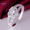 thumbnail image 2 of [anillo] anillo de plata de ley 925 en forma de corazón con forma de corazón para mujeres joyería nupcial para bodas, 2 of 4